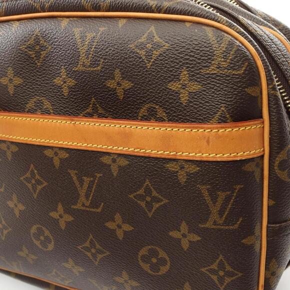 LOUIS VUITTON Brown Monogram Leather Shoulder Bag - Picture 9 of 10